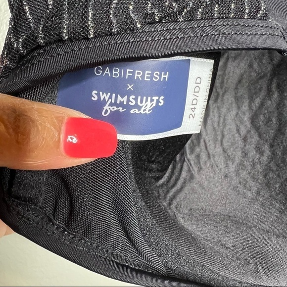 Swimsuits for All Gabifresh Metallic Underwire Bikini Top - Picture 4 of 7